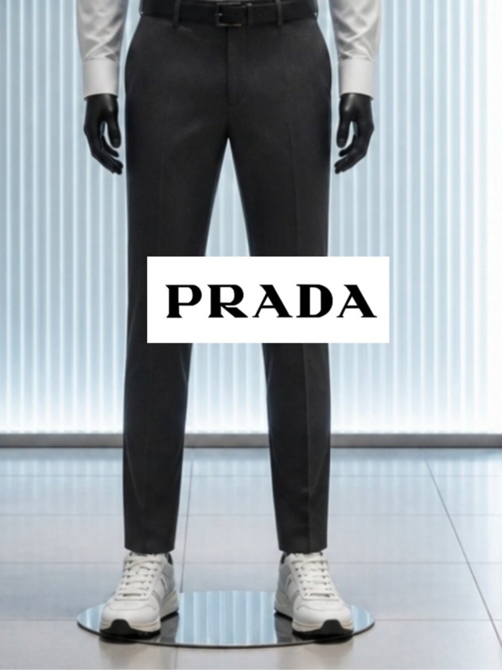 Prada Men's White Sneakers - Picture 2 of 14
